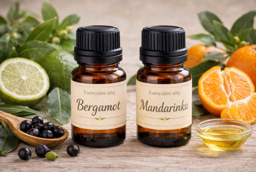 esenciální oleje Begramot a Mandarinka